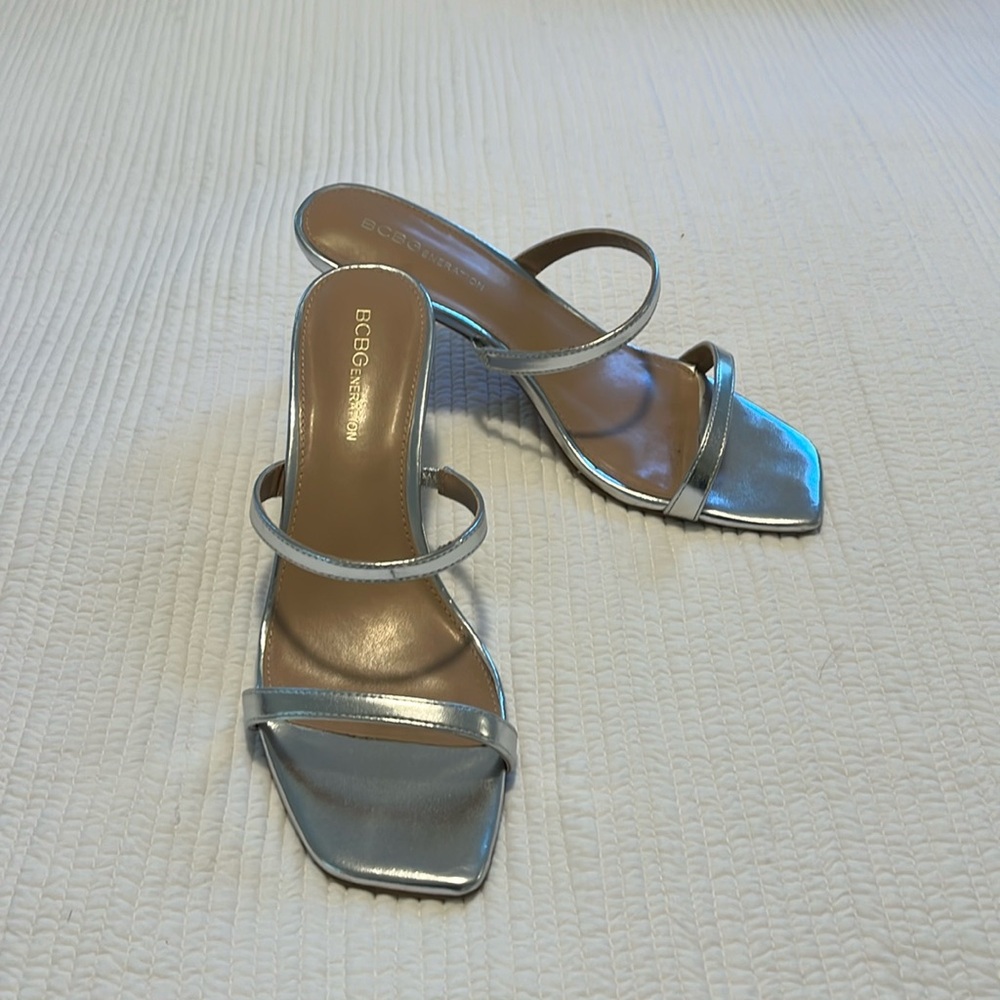 BCBGenergation Silver Sandal